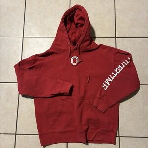 Overtime Men's Medium Crimson Pullover Hoodie Sweatshirt